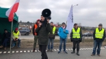 Protest rolników w Augustowie, fot. Karol Prymaka