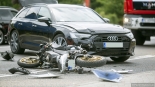 Wypadek w Piątnicy, 12.07.2023, fot. Paweł Wądołowski
