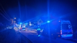 Pożar domów szeregowych w Sobolewie, 27/28.07.2024, fot. Wojciech Szubzda