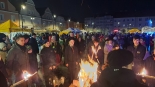 Wigilia miejska na Starym Rynku w Łomży, fot. Adam Dąbrowski