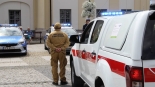 W Białymstoku służby mundurowe uczciły pamięć żołnierza, który zmarł po ataku na granicy, fot. Marcin Gliński