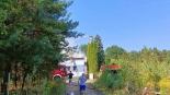 Pożar stolarni w Jurowcach, 27.08.2024, fot. Marcin Gliński