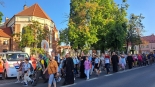 Po raz 40. z Łomży wyruszyła piesza pielgrzymka do Częstochowy, 1.08.2024, fot. Adam Dąbrowski