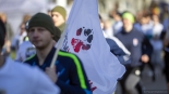 Bieg "Tropem Wilczym" w Goniądzu - ku pamięci Żołnierzy Wyklętych, fot. Paweł Wądołowski