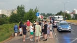 Samochód w rzece Białej, 11.07.2024, fot. Sylwia Krassowska
