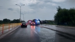 Samochód w rzece Białej, 11.07.2024, fot. Kolizyjne Podlasie