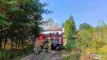 Pożar stolarni w Jurowcach, 27.08.2024, fot. Marcin Gliński