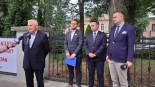 Konferencja prezydenta Białegostoku ws. braku dofinansowania miejskich projektów z Rządowego Programu Odbudowy Zabytków, fot. Wojciech Szubzda