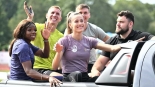 Natalia Kaczmarek pobiła rekord Polski i wygrała rywalizację w biegu na 150 metrów w Olsztynie, 1.09.2024, źródło: Polski Związek Lekkiej Atletyki