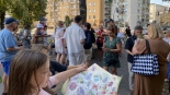 Spacer szlakiem białostockich WidziMisiów z przewodnikami, 3.09.2024, fot. Aneta Łaski