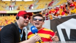 Polskie Radio Białystok na meczu Jagiellonia Białystok - Warta Poznań, fot. Joanna Szubzda