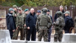 Wizyta Jacka Siewiery na polsko-białoruskim przejściu granicznym w Połowcach, 11.10.2024, fot. Joanna Szubzda