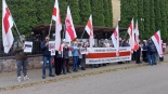 Pikieta w obronie muzyków z zespołu Tor Band, fot. Michał Stepaniuk