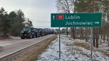 Rolnicy blokują most na Narwi na DK 19, fot. Ryszard Minko