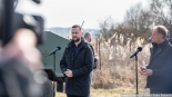 Wizyta Donalda Tuska, Władysława Kosiniaka-Kamysza i Tomasza Siemoniaka na granicy polsko-białoruskiej, 22.03.2025, fot. Joanna Szubzda