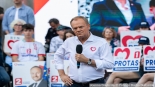 Donald Tusk w Białymstoku, 24.05.2024, fot. Joanna Szubzda