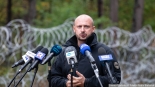 Wizyta Jacka Siewiery na polsko-białoruskim przejściu granicznym w Połowcach, 11.10.2024, fot. Joanna Szubzda