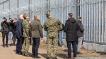 Wizyta Donalda Tuska, Władysława Kosiniaka-Kamysza i Tomasza Siemoniaka na granicy polsko-białoruskiej, 22.03.2025, fot. Joanna Szubzda