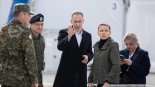 Donald Tusk w Wojskowym Zgrupowaniu Zadaniowym Podlasie w Karakulach, 11.05.2024, fot. Joanna Szubzda