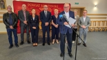 Podpisanie umowy na remont dróg w powiecie łomżyńskim, 26.08.2025, fot. Paweł Wądołowski