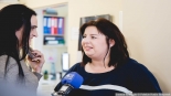 Dzwon Zwycięzcy kolejny raz zabrzmiał w Uniwersyteckim Dziecięcym Szpitalu Klinicznym w Białymstoku, 28.02.2025, fot. Joanna Szubzda