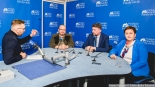 Debata wyborcza kandydatów na burmistrza Hajnówki, fot. Joanna Szubzda