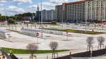 Centrum przesiadkowe przy dworcu PKP w Białymstoku, lipiec 2023 r., fot. Joanna Szubzda