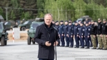 Donald Tusk w Wojskowym Zgrupowaniu Zadaniowym Podlasie w Karakulach, 11.05.2024, fot. Joanna Szubzda