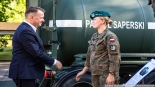 Mariusz Błaszczak na pikniku wojskowym w Czarnej Białostockiej, fot. Joanna Szubzda