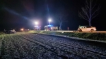 Wypadek na drodze wojewódzkiej nr 665 między Grajewem a Popowem, 21.12.2024, fot. Grajewo24.pl