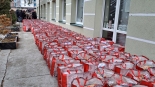 Świąteczne paczki od Stowarzyszenia "Droga", 22.12.2024, fot. Marcin Gliński