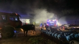 Pożar w miejscowości Skrodzkie, 10.12.2024, źródło: OSP w Grajewie