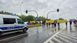 Protest maszynistów na DK 8, 28.07.2025, fot. Wojciech Szubzda