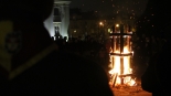 Betlejemskie Światło Pokoju przed Pałacem Branickich w Białymstoku, 23.12.2024, fot. Marcin Gliński