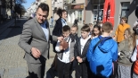 "Chrzciny" Łomżusia - nowej maskotki Łomży, 4.04.2025, fot. Adam Dąbrowski