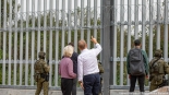 Ursula von der Leyen i Donald Tusk na granicy polsko-białoruskiej, 31.08.2025, fot. Joanna Szubzda