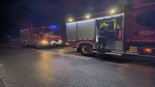 Pożar przy ul. Przechodniej w Wysokiem Mazowieckiem, 18.12.2024, źródło: OSP w Wysokiem Mazowieckiem