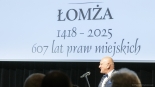 Uroczysta sesja z okazji 607. rocznicy uzyskania praw miejskich przez Łomże, 15.06.2025, fot. Paweł Wądołowski