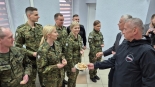 Szef MSWiA Tomasz Siemoniak w Bobrownikach, 19.04.2025, fot. Grzegorz Pilat
