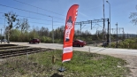 Kolejarze i policjanci przypominali o zasadach bezpiecznego podróżowania, 17.04.2025, fot. Grzegorz Pilat