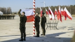 Uroczystości na terenie jednostki wojskowej w Wojewodzinie koło Grajewa, 28.0.2025, fot. Paweł Wądołowski