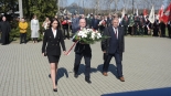Mieszkańcy Zambrowa uczcili pamięć ofiar Katynia, 13.04.2025, fot. Adam Dąbrowski