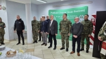 Szef MSWiA Tomasz Siemoniak w Bobrownikach, 19.04.2025, fot. Grzegorz Pilat