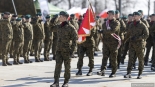 Uroczystości na terenie jednostki wojskowej w Wojewodzinie koło Grajewa, 28.0.2025, fot. Paweł Wądołowski