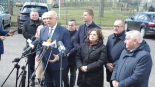 Konferencja prasowa polityków Prawa i Sprawiedliwości w Czerwonym Borze, 8.04.2025, fot. Adam Dąbrowski