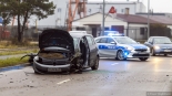 Wypadek na ul. Akademickiej w Łomży, fot. Paweł Wądołowski