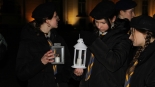 Betlejemskie Światło Pokoju przed Pałacem Branickich w Białymstoku, 23.12.2024, fot. Marcin Gliński