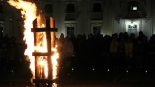 Betlejemskie Światło Pokoju przed Pałacem Branickich w Białymstoku, 23.12.2024, fot. Marcin Gliński