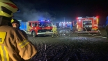 Pożar w miejscowości Skrodzkie, 10.12.2024, źródło: OSP w Grajewie