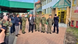 Szef MSWiA Tomasz Siemoniak w Bobrownikach, 19.04.2025, fot. Grzegorz Pilat